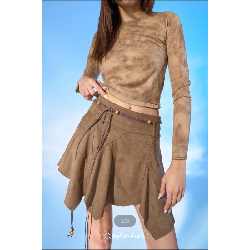 (โค้ดแฟชั่นลด30%) WB project กระโปรงsizeM