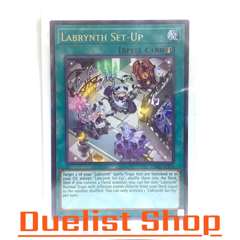 Labrynth Set-Up (R) Spell [Quick-Play] ชุด CR02-AE121 การ์ดยูกิโอ (Yu-Gi-Oh!) OCG Asia ENG