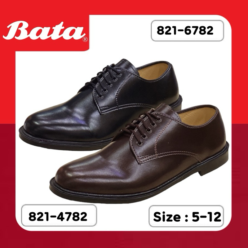 BATA รองเท้าหนังแบบผูกเชือก 5 รู รุ่น 821-4782/821-6782