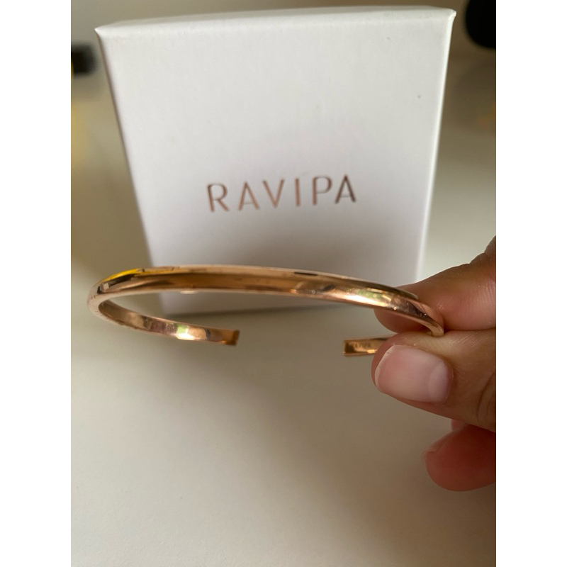 กำไร Ravipa cuff Bangle Pink Gold สภาพ 100% แท้💯 มีของแถม