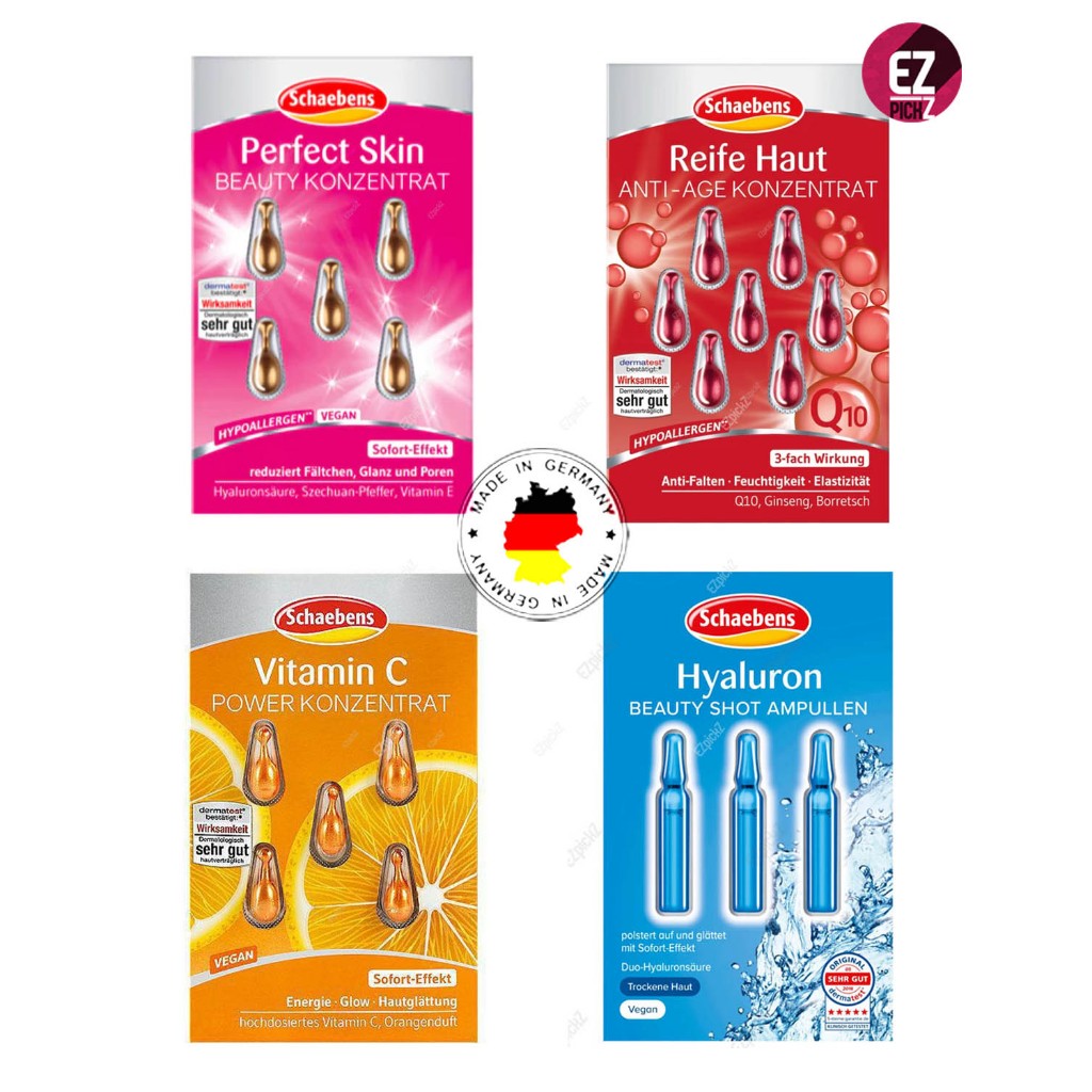 Schaebens serum เซรั่มเข้มข้นขายดีจากเยอรมัน ของแท้ พร้อมส่ง Vitamin C ,Perfect Skin ,Reife Haut ,Hyaluron