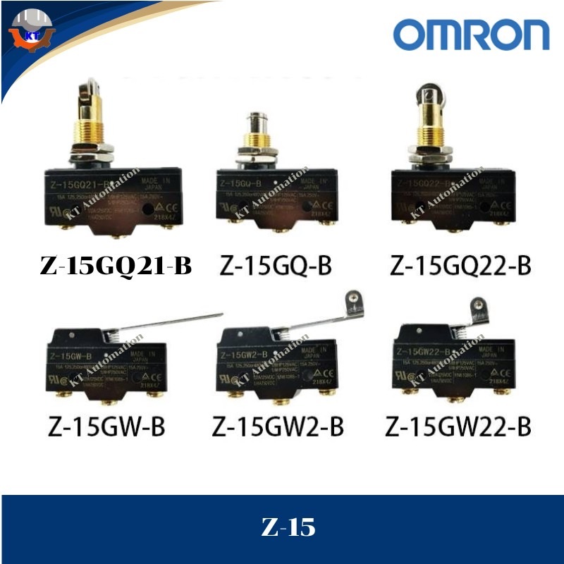 ลิมิต สวิทซ์,ไมโครสวิตช์,Limit Switch OMRON Z-15GQ21-B,Z-15GQ-B,Z-15GQ22-B ,Z-15GW-B,Z-15GW2-B ,Z-15