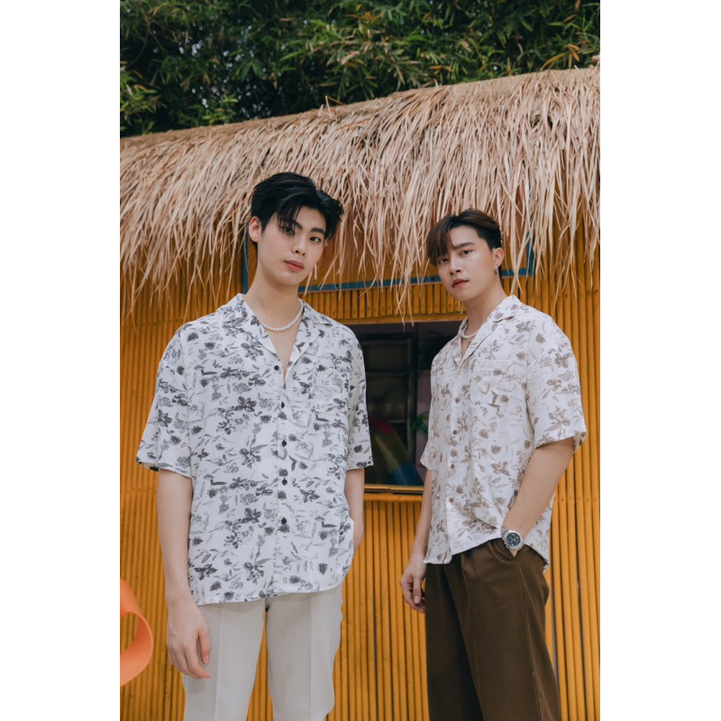 KINS | Hawaii Shirt เสื้อฮาวาย ทรง Oversize ชุดเดินชายทะเล (รหัส : HW23)