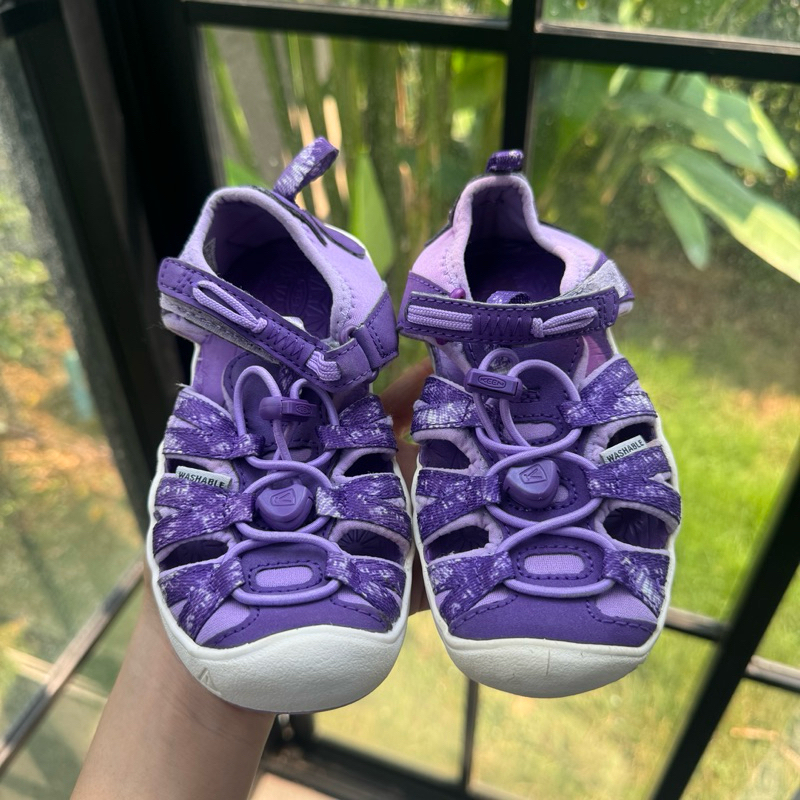 Keen-kids Moxie Sandal 1026286 Multi/English Lavender รองเท้าเด็กมือสองของแท้ไม่มีกล่อง sz. 16cm