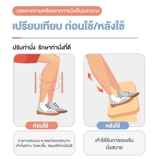 ที่วางเท้า ที่พักเท้าใต้โต๊ะ 30*24*15cm ที่พักขา เพื่อความสบายใต้โต๊ะ แผ่นรองเท้า สําหรับนวดเท้า เพื่อสุขภาพ