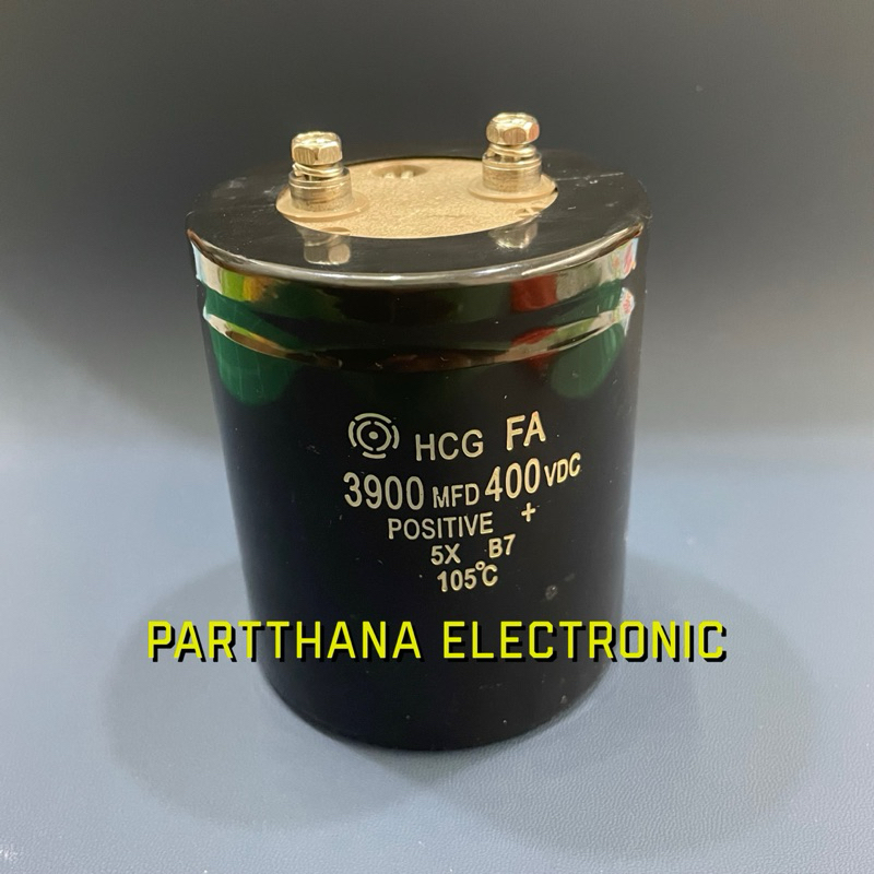 CAPACITOR 3900UF 450VDC หัวน็อต 75x95MM พร้อมส่งในไทย
