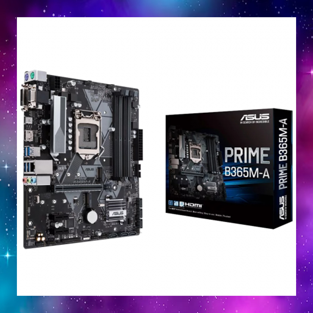 MAINBOARD (เมนบอร์ด) 1151 ASUS PRIME B365M-A GEN8-9 ไม่มีฝาหลัง ใช้งานปกติ