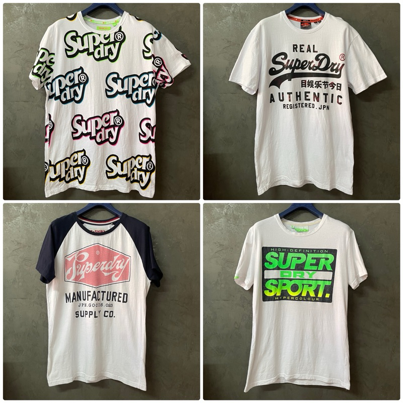 เสื้อยืดแบรนด์ “superdry”  มือสอง ของแท้ สภาพนางฟ้า