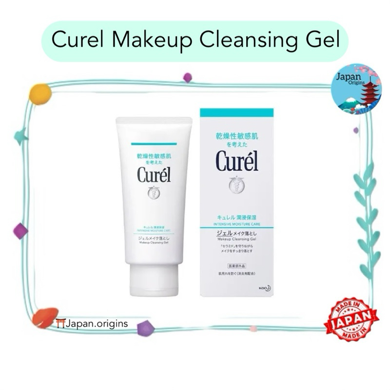 🇯🇵⛩️ Curel Makeup Cleansing Gel 130g. คิวเรล คลีนซิ่ง เจลล้างเครื่องสำอาง สำหรับผิวบอบบางแพ้ง่าย
