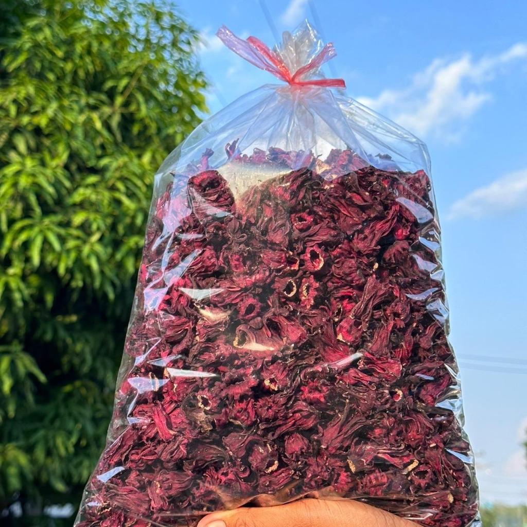 ลดราคา...ผลผลิตใหม่!!!เดือนพฤษภาคม ปี 2568 กระเจี๊ยบแดงปลอดสาร ขนาด 500 กรัม