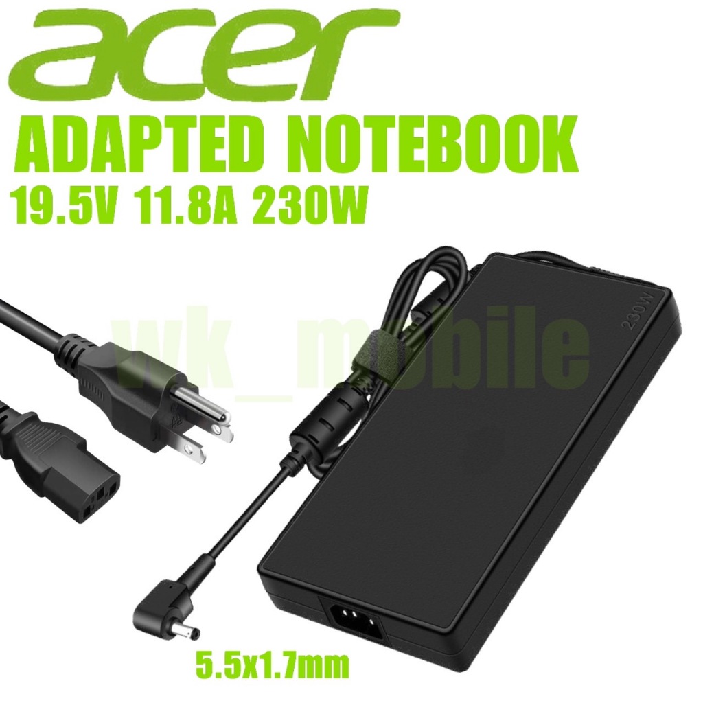 Acer Adapter Notebook 19.5V 11.8A 230W หัวเสียบ 5.5X1.7mm