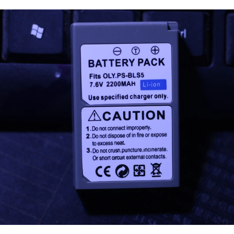 แบตเตอรี่ BLS-50 BLS-5สำหรับ E-M10 Olympus Mark III S, OM-D E-M10 Mark IV,Mark II, E-M5 Mark III,E-P