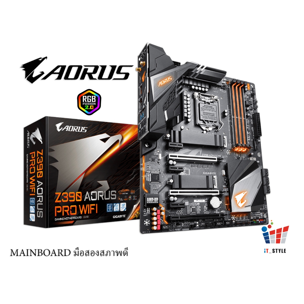 MAINBOARD (เมนบอร์ด) GIGABYTE Z390 AORUS PRO WIFI LGA 1151