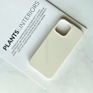 i7-17Promax เคสซิลิโคน Silicone Case สีครีม สีเทาอ่อน สีขาว พร้อมส่ง