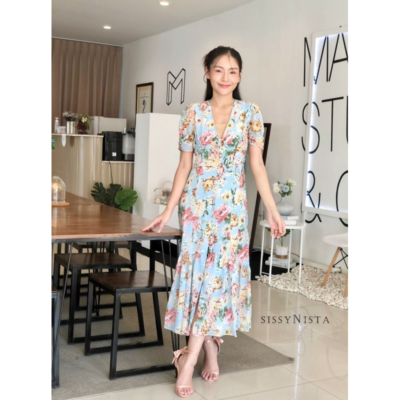 Alicia Dress ชุดเดรสลายดอก