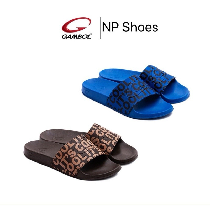 [ลูกค้าใหม่ราคา 1 บาท ]🍀GAMBOL แกมโบล รองเท้าแตะสวมผู้หญิง/ผู้ชาย GM 42181 Size 36-43