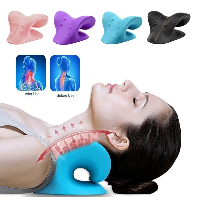 Neck หมอนนวดคอ ไหล่ คอ อุปกรณ์แรงดึง หมอนนวด สําหรับบรรเทาอาการปวด ร่างกาย คอ