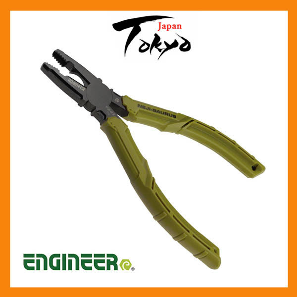 ENGINEER PZ-32 Military Style JS Tyrannosaurus Screw Pliers Wire Cutters Electrician Japan ENGINEER