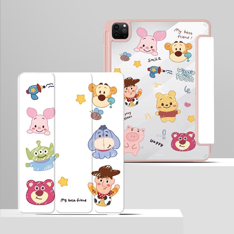 พร้อมส่ง for เคสไอแพด Air4/Air5 10.9 Gen10 2022 Pro11 หลังPCแบบใส 2018Gen7/8/9 10.2 แข็งกันงอ Gen5/Gen6 9.7 ซองใ