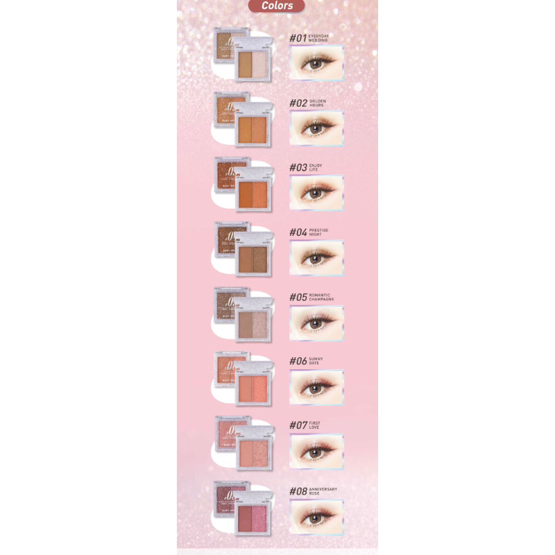 BABY BRIGHT JEWEL EYESHADOW เบบี้ไบร์ทจิวเวลอายแชโดว์ ขนาด 1.0+1.1G ราคา ถูกที่สุด ดีลบีเคเค แกลเลอรีภาพที่ 7