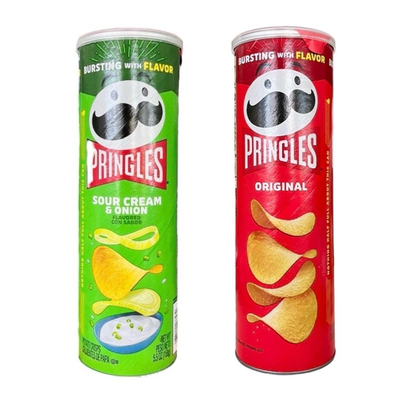 Pringles USA . (158 กรัม)พริงเกิ้ล มันฝรั่งทอดกรอบ