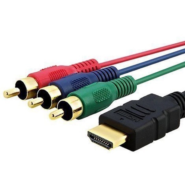 HDMI Male to 3 RCA RGB Audio Video AV Component Cable Lead 1.5m (สินค้าไม่รับประกัน)