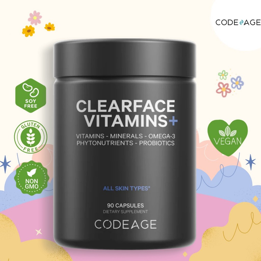 CODEAGE CLEARFACE VITAMINS. - 90 Capsules 🍂🍃Face and skin vitamins🍃🍂
