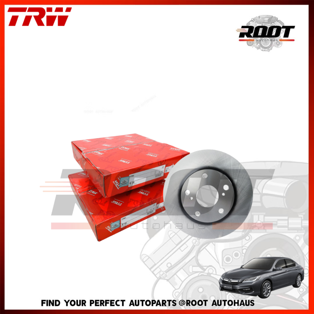 TRW จานเบรคหน้า 5 รู 282 MM. สำหรับ HONDA ACCORD G10 ปี 18-ขึ้นไป เบอร์ DF8140S