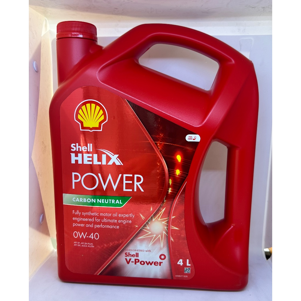 Shell Helix POWER 0W-40 เบนซิน สังเคราะห์แท้ 4L