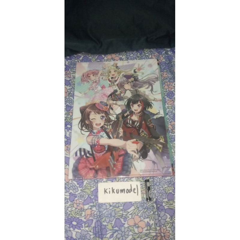 แฟ้มใสเอสี่ แฟ้มA4 A4folder clear file แฟ้มเก็บเอกสาร แบนจีดรีม banG dream afterglow Gt. Moca Aoba โ