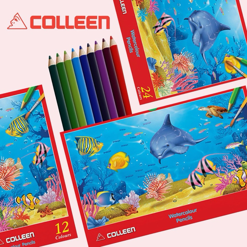สีไม้ ระบายน้ำ12 / 24 / 36  สี Colleen คอลลีน Watercolour Pencils