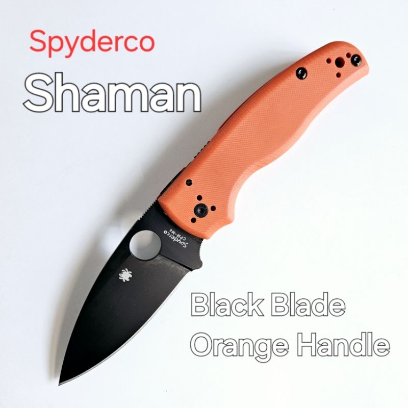 มีดพับ Spyderco Shaman Model C229 Orange**Sale**