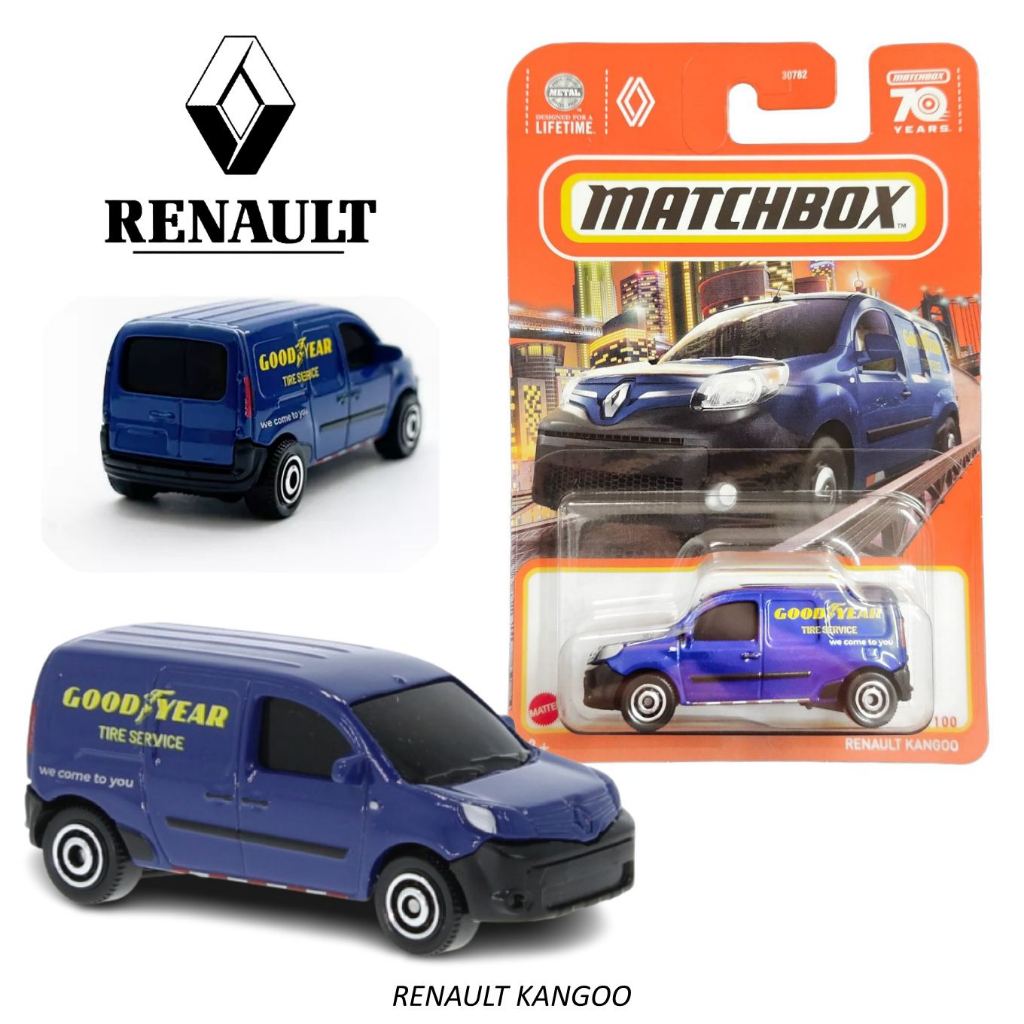 MATCHBOX : รุ่น RENAULT KANGOO โมเดลรถเหล็ก ของเล่น ของสะสม ลิขสิทธิ์แท้ (ในร้านมีให้เลือกมากกว่า500แบบ) MB2E5