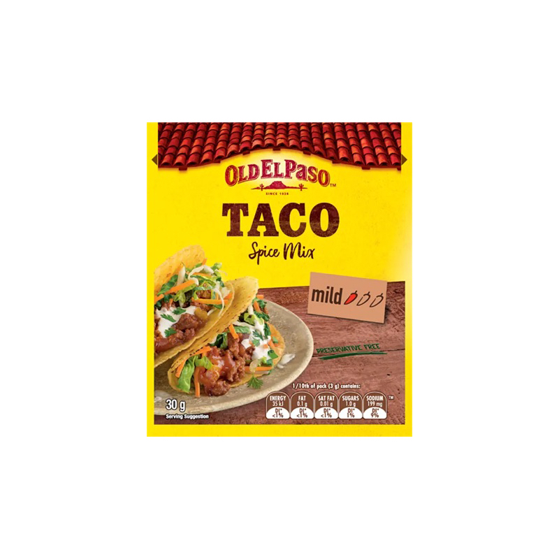 Old El Paso taco spice mix mild fl ผงปรุงรสทาโก้ 30 กรัม จากออสเตรเลีย🇦🇺