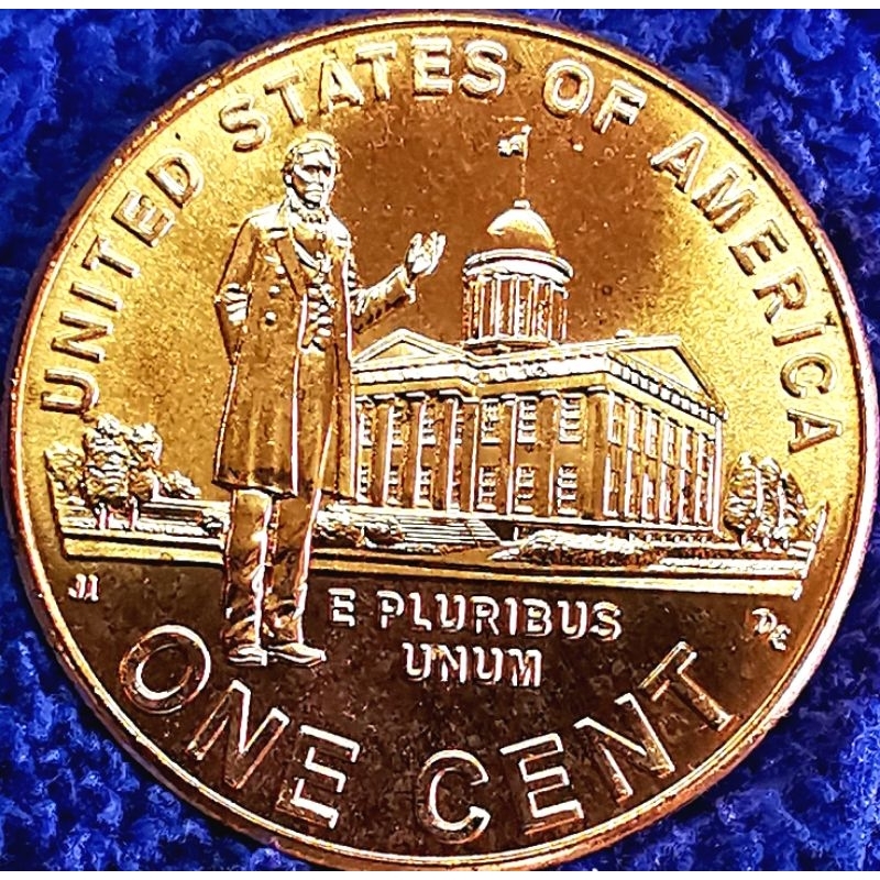 เหรียญ​สหรัฐอเมริกา​ USA, 1​ Cent, (ที่ระลึก​วันเกิด200ปี Lincoln), #​4199, ไม่​ผ่าน​ใช้​ UNC