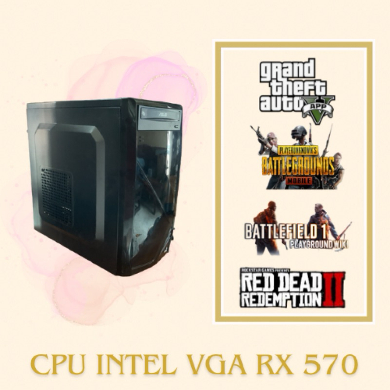 cpu i3 6100 rx 570 4 gb