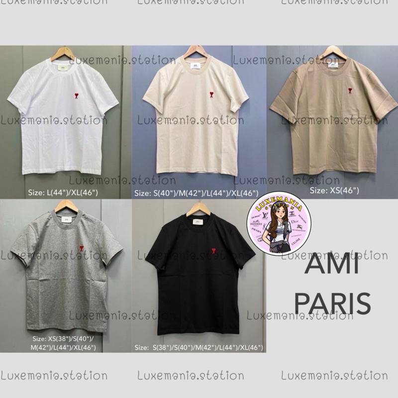 👜: New!! Ami Paris T-Shirt‼️ก่อนกดสั่งรบกวนทักมาเช็คสต๊อคก่อนนะคะ‼️
