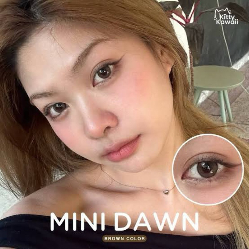 คอนเเทคเลนส์ Kittykawaii mini dawn brown (14.2)