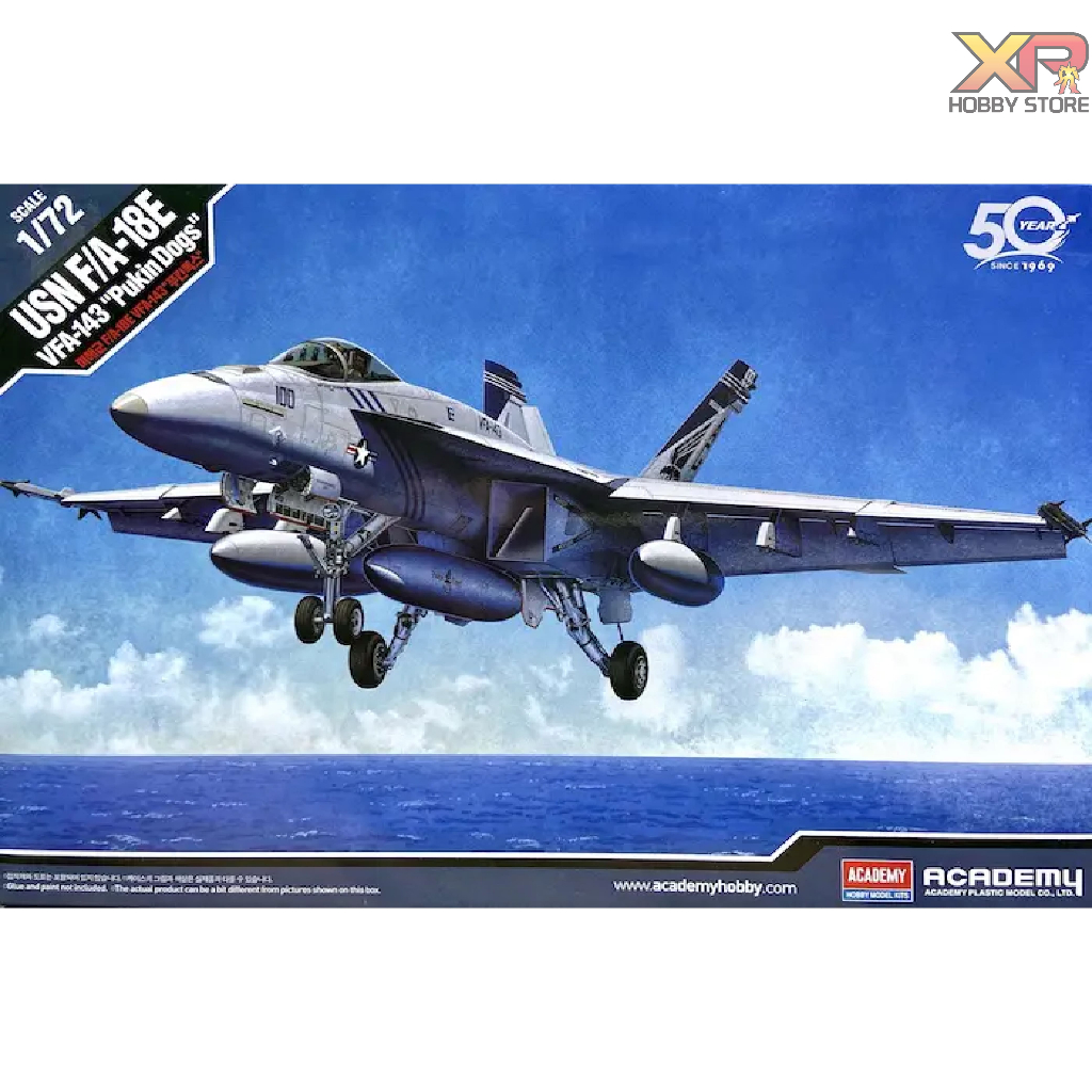 [Academy Model] 1/72: USN F/A-18E VFA-143 " PUKIN DOGS " (AC 12547)