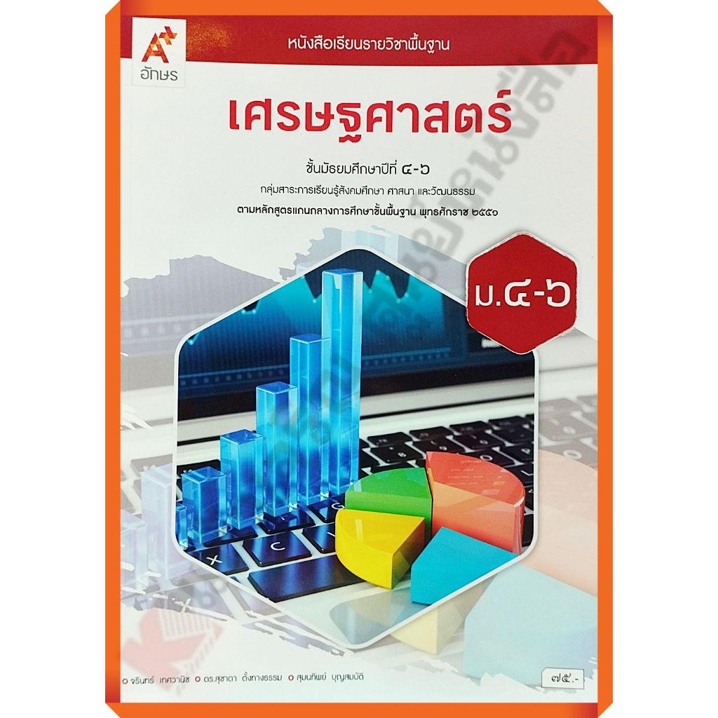 หนังสือเรียนเศรษฐศาสตร์ ม.4-6 (ปรับปรุงใหม่)/9786166060546 #อจท