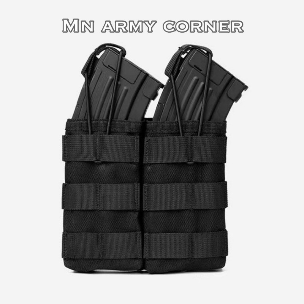 🔥กระเป๋าใส่ซองกระสุน M16 แบบคู่  ซองแมกกาซีนติดเสื้อเวสได้ ร้อยติดกับเข็มขัดได้ครับ🔥