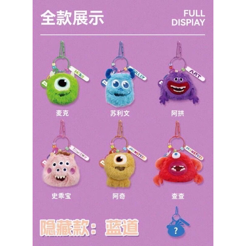 (ยกกล่อง) พวงกุญแจ Monster inc University