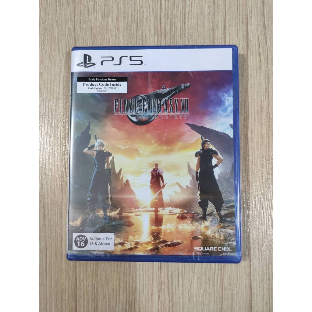 มือ 1 PS5 Final Fantasy FF 7 VII Rebirth (Z3/Asia) Eng/Japan ของใหม่ในซีล