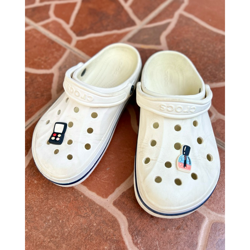 รองเท้าหัวโตสีขาว Crocsแท้  Size M5/M7 👞