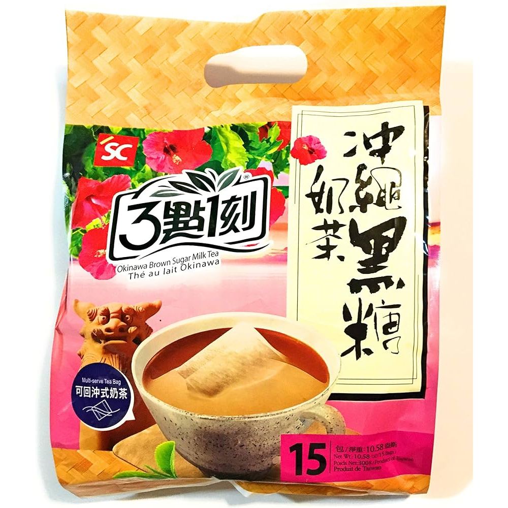 [สินค้านำเข้า ไต้หวัน] พร้อมส่ง ชานมจากไต้หวันเจ้าดัง 3:15 PM Taiwanese Milk Tea Okinawa Brown Sugar