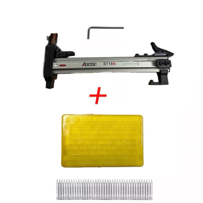 เครื่องตอกตะปูด้วยมือ เครื่องตอกตะปูกึ่งอัตโนมัติ ยี่ห้อ AKITA รุ่น ST-18B รุ่นท๊อป (แถมฟรีตะปู) - รูปที่ 2
