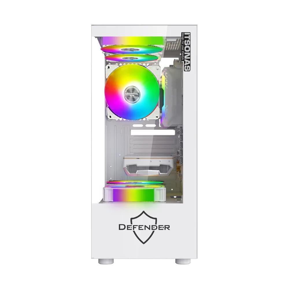 ITSONAS mATX CASE (NP)  DEFENDER ARGB (WHITE) - A0157912