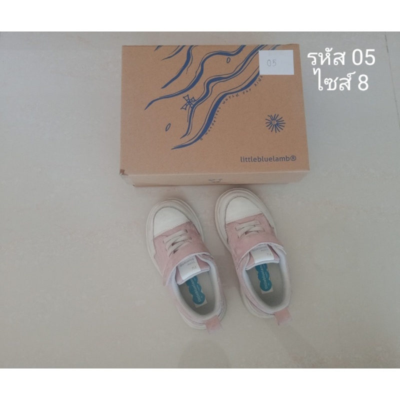 รองเท้าเด็ก แบรนด์ Little Blue Lamb มือสองสภาพดี | size UK8 | รหัส 05 | วัดใน 15 cm.