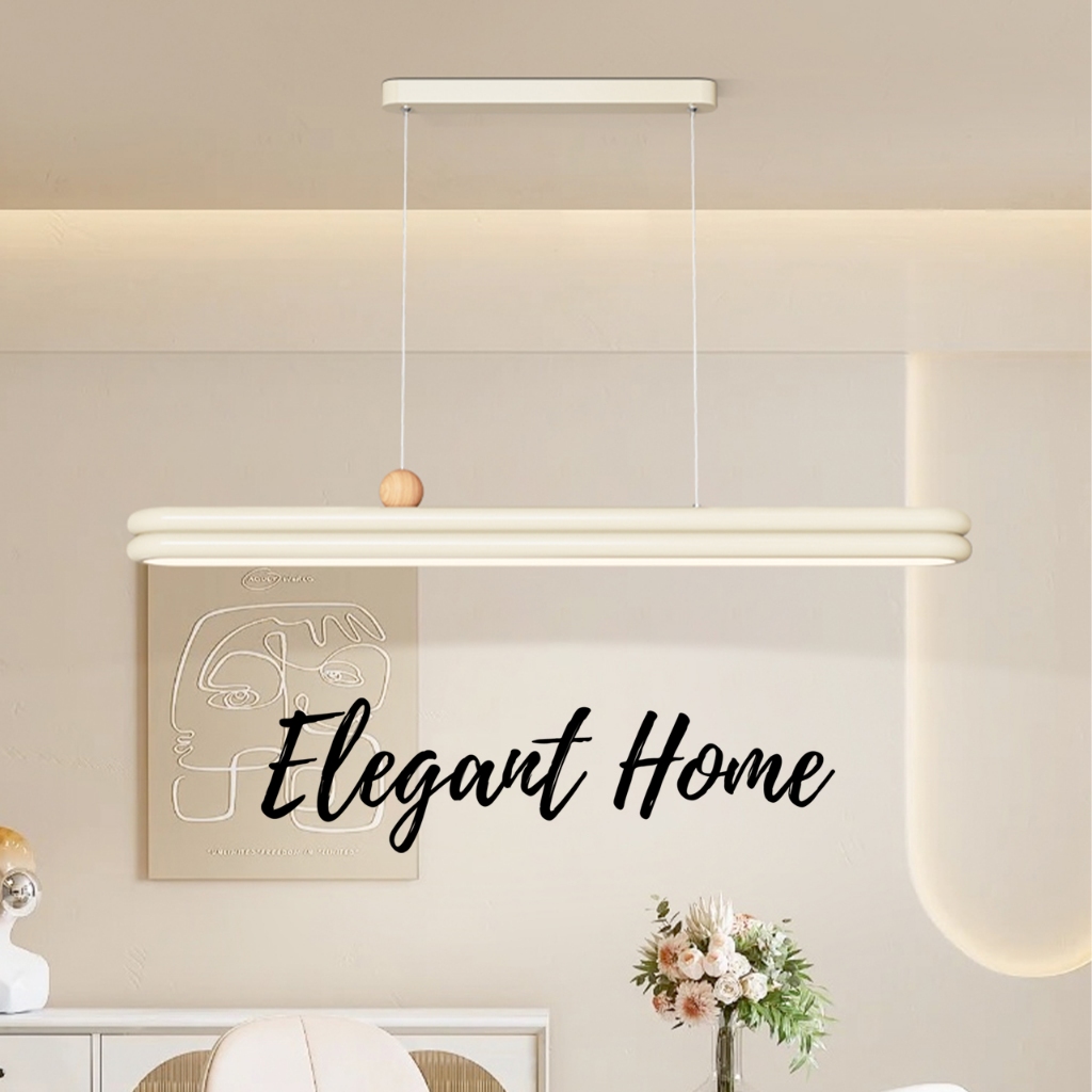 สินค้าพร้อมส่ง【Elegant Home】โคมไฟระย้า LED โคมไฟเพดาน ไฟมินิมอล โคมไฟไม้ สำหรับตกแต่งโต๊ะอาหารหรือโต๊ะทำงาน