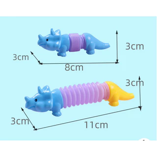 ไดโนเสาร์ ท่อหด มินิ คละสี พร้อมส่งในไทย
